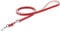 Knuffelwuff Basic Plus Hundeleine, Leder, verstellbar, Länge 200 cm, Breite 20 mm, Rot