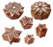 Royal Kraft Stoff Holz Stempel Orientalisch Star Runden Muster Druck Blöcke (Set von 6)