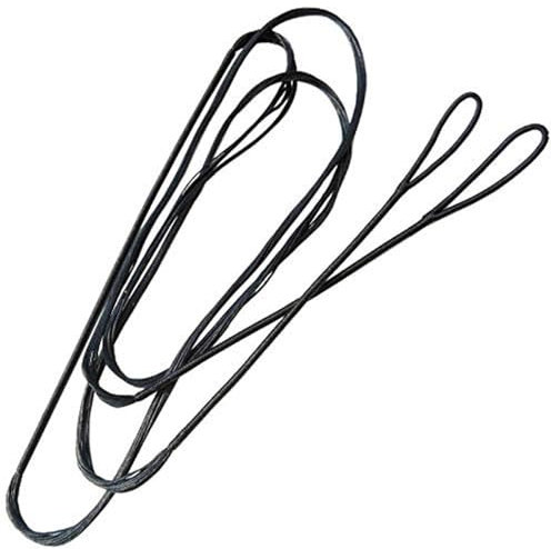 ZSHJG Handgefertigt Bogenschießen Bogenschnüre 48-70 Zoll Bogensehne Für Recurvebogen und Langbogen 12/14/16 Stränge Bogenschießen Ersatz Schwarzer Bogen String (12 Strang, 60/144cm)