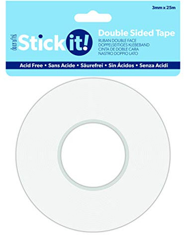 Unbekannt Stick it! Doppelseitiges Klebeband, 3 mm x 25 M