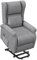 HOMCOM Power Lift Recliner Armchair, Electric Lift Chair for Elderly, Fabric Riser and Reclining Chair with Remote Control, Side Pockets, Extended Footrest, for Living Room, Grey
