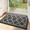 DEXI Door Mat 50 x 80 cm, Doormat Indoor Dirt Trapper Non-slip, Machine Washable Entrance Rug, Super Absorbent Inside Floor Doormats, Charcoal