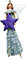 Engel groß Weihnachten Baumschmuck Figur Deko Hänger Christbaumschmuck Ornament 15 cm (Silber-lila)