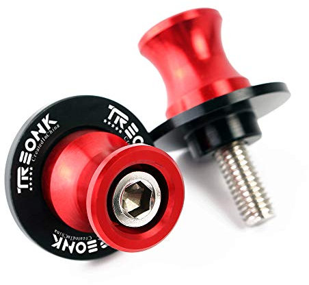 M6 Ständeraufnahme - Montageständer Adapter CNC Aluminium Schwingenadapter Motorrad Prismabuchsen Bobbins für MT09 2013-2019 MT-10 2016-2019 MT125 2015-2017 YZF R3 2015-2019 YZF R25 2014-2019