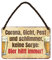 helges-shop Bier hilft Immer - witziges Metallschild mit Kordel und Saugnapf - lustiges Schild für Biertrinker und Genießer - Deko für Küche Restaurant Wirtshaus Biergarten Kneipe Pub Bar - 18x12cm