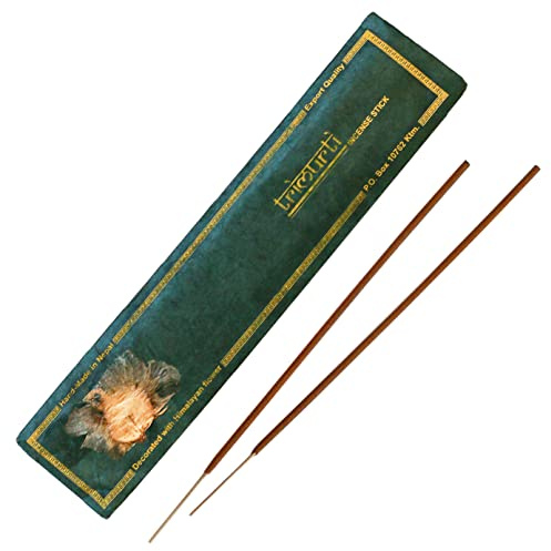 Bodhi® Premium Trimurti Räucherstäbchen, 15 Stück – würzig und spirituell, für Meditation, Rituale und Spiritualität, aus Nepal, 100% natürlich