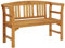 vidaXL Akazienholz Massiv Gartenbank Sitzbank Parkbank Holzbank Massivholzbank Bank Gartenmöbel Terrassenbank Balkonbank Innen Außen 114cm