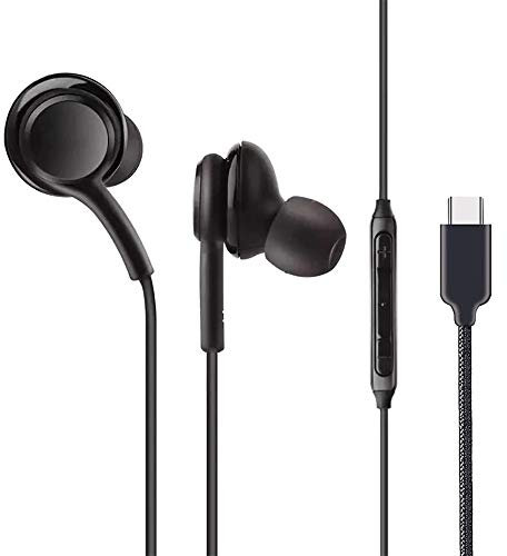 KP TECHNOLOGY Earphones for OnePlus Nord 2T 5G / OnePlus 10 Pro In-Ear Headphones Earbuds with USB Type C interface [Remote & Microphone] Noise Isolating, High Definition Sound (BLACK)