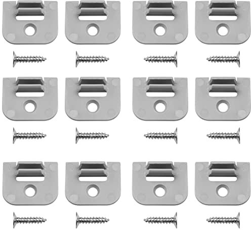 Brollux Profi LED Profil V24 - Montageset - Zusatz Montageclips 12 Stück Nur passend für das V24 Profil