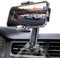 AiHiwvol Support de téléphone universel pour voiture avec crochet en acier plus long, support de téléphone pour grille d'aération avec bras d'extension, pince mains libres épaisse compatible avec tous