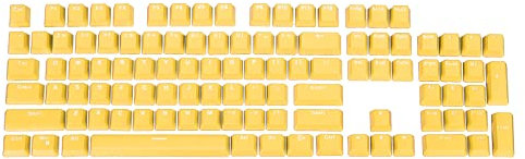 PATIKIL Mechanische Tastatur Keycap ABS Zubehör transluzent für 68/84/87/104 Keys gelb
