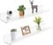 ROYALITA 61 cm Acryl schwebende Bücherregale Wandmontage 2er Set Wandbehang Pflanze Display Regale Raumdekor Schwebende Wandregale für Spielzimmer, Schlafzimmer, Wohnzimmer, Büro, Klar