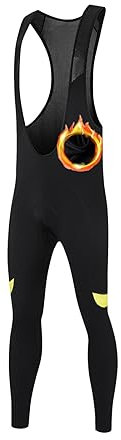 UGLY FROG Herren Thermodream Radhose 20D Gepolstert Thermo Winddicht Schnell Trocknend Fahrradhose Winter Radhose Fahrradleggings L für Außentemperatur 5-15°C