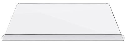 Clear Acrylic Cutting Board with Lip Non-Slip Acrylic Transparent Chopping Boards for Kitchen Counter Dishwasher Kitchens Accessories (45x40cm 3mm, M)