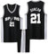 Basketball Trikot Shirt und Shorts, Kinder/Erwachsene Basketball Jersey, Kinder/Erwachsene Basketball ärmellose Anzug, 2-Teiliges Kinder/Erwachsene T-Shirt Weste + Shorts schwarz 3XS