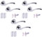 HANDLEZONE® 3 Sets Lobo Internal Door Handles on Rose Lever Latch Packs with 75mm Ball Bearing Hinges and 65mm Latches - Polished Chrome
