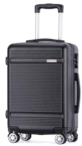 VERTICAL STUDIO 20 Handgepäck Koffer, abschließbarer Hartschalen-Trolley. Reisegepäck, Bordgepäck (H×B×T): 54 cm × 38 cm × 21 cm, für Flugzeugreisen (Jönköping schwarz)