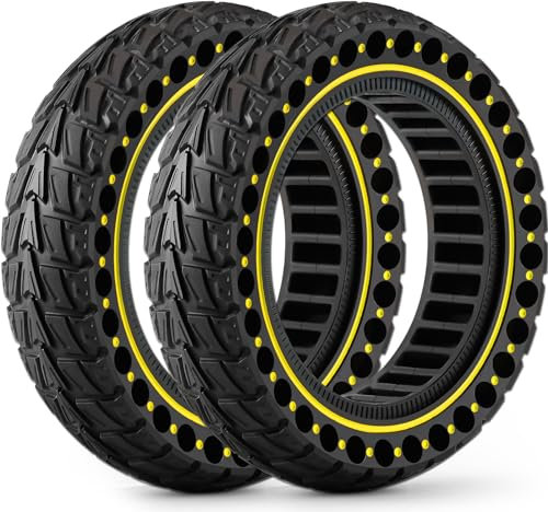 BABEJIA 2PCS Scooter Reifen 60/70-6.5 Tubeless, Werten Sie Ihr Fahrzeug auf mit Scooter Reifen 10x2.5, Off-Road Vollgummireifen 10x2.50-6.5 Kompatibel mit Ninebot G30/G30D/G30LP/G30D/Max G30/G30 II