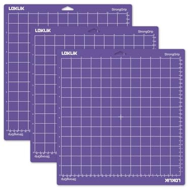 LOKLIK Lot de 3 Tapis de Découpe Violett Standard Grip Adhésif Antidérapant Scrapbooking 35.5 x 33 cm