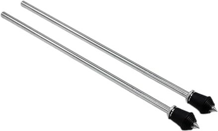 Lot de 2 pieds de grosse caisse robustes en métal - Pieds droits - Support de serrage pour batterie Tom au sol