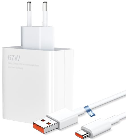 67W Ladegerät für Xiaomi, mit Ladekabel xiaomi schnellladekabel 2M, USB Schnellladegerät USB C Ladegerät für Xiaomi 14T pro 13 Pro 5g 12T Pro 14 Ultra Redmi Note 13 12 Pro 11 11s Poco M6 Pro X6 Pro