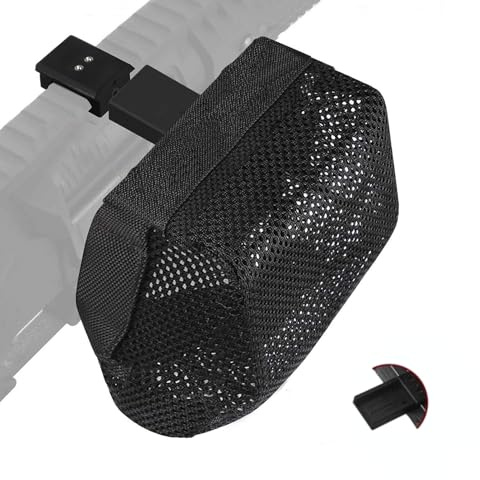Collecteur De Douilles en Cuivre pour Fusil, Sac en Filet pour Attrape Boîtier De Cartouche avec Support sur Rail Picatinny, Nylon Noir 15 * 7.6 * 8cm