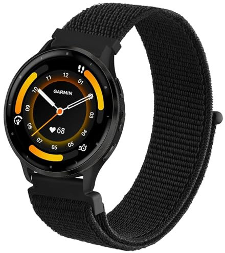 AK für Garmin Venu 2/Venu 3/Forerunner 265 Armband Herren Damne, 22mm Quick Release Armbänder Nylon Ersatzarmband für Garmin Vivoactive 4/Forerunner 255