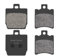 Road Passion Delantera&Traseras Pastillas de Freno Compatible con YAMAHA Aerox 4 NS 50 F 2014-2018 / NS 50 Aerox (Naked) 2T 2013-2016 / MBK YQ 50 Nitro 1997-2010 / YQ 50 Nitro Naked 2006-2010