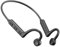 Daijianbin Conducción ósea Auriculares Bluetooth Auriculares inalámbricos montados en el cuello de plástico negro Funciona con teléfonos inteligentes Auriculares de música
