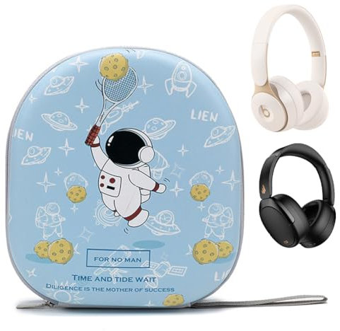 Umllpet Kopfhörer Tasche Over Ear, Tasche Schutzhülle für Marshall Major, kopfhörer Over Ear Tasch für Ohrhörer, Headset Hartschalen Aufbewahrung Case, Ohrhörer Schutztasch Case für Kopfhörer(Blau)