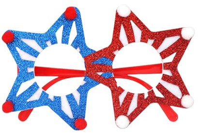 SueaLe Gafas para el 4 de julio, con estampado de bandera roja, azul y blanca, para fiestas del Día de la Independencia y barbacoas