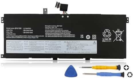 K KYUER 46Wh L21M4PG1 L21D4PG1 L21C4PG1 L21L4PG1 Laptop Akku für Le-novo ThinkPad L13 Clamshell Gen 3 Gen 4, L13 Yoga G3 G4 Intel AMD Series Type 21B3 21B4 21B7 21B9 21BA 21BD 21FG 21FH 21FN 21FQ
