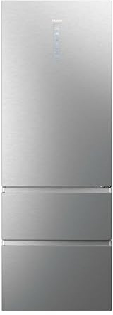 Haier 3D 70 Series 7 HTW7720CNMM - Frigorífico Combi, My Zone, Humidity Zone, Total No Frost, Daylight, WIFI, Direct Access, An 70cm, 486L, Inox Platino [Clase D]