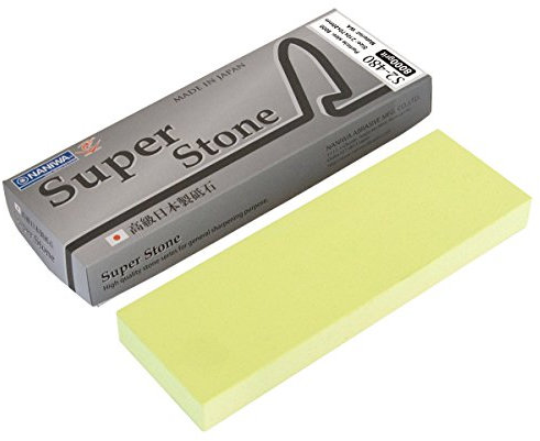 Sanelli Ambrogio, Naniwa Super Stone, Pietra Affilacoltelli Professionale, Grana #8000, Ideale per la Finitura di Coltelli e Utensili di Precisione, Splash&Go, Made in Japan