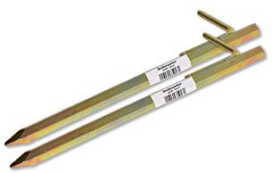 Bodenanker Heringe 30cm -K&B Vertrieb- Erdnagel Erdanker Erdspieß Bauanker Nagel Zelt Zelthering 303 (2 Stück)