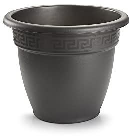 PLASTIC FORTE, Maceta, ANTRACITA, Mediano