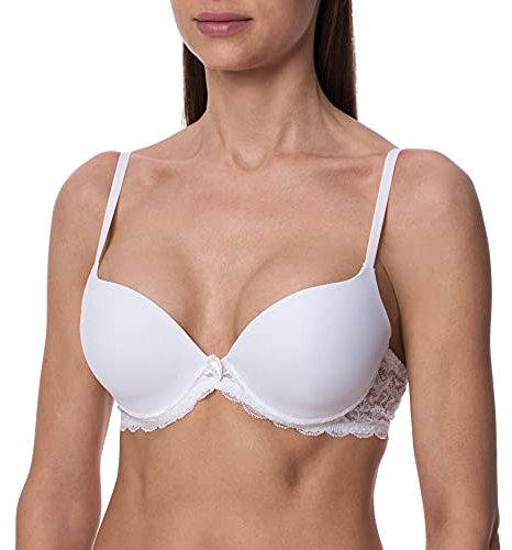 frugue Soutien Gorge Push Up Rembourré en Gel de Silicone Femme Blanc FR 90D
