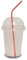 Techno Pack of 500 Reusable Clear Plastic Smoothie Cup with Cross Lid Dome for Smoothie, Milkshake, Juice, Soda, Cocktail, Perfect for Parties, Weddings, Birthdays, Restaurants, Size - 12oz (355ml)