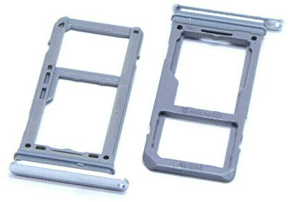 handywest Kompatibel mit Samsung Galaxy S8 SM-G950F S8 Plus SM-G955F Silber Simkarten Karte Micro SD Memory Halter Halterung Tray Einschubfach SIM Card Holder Adapter