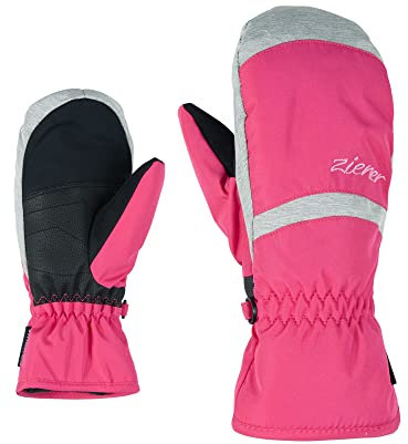 Ziener Kinder LEJANOS AS Ski-Handschuhe/Wintersport | Wasserdicht, Atmungsaktiv, pop pink, 7.5 (XL)
