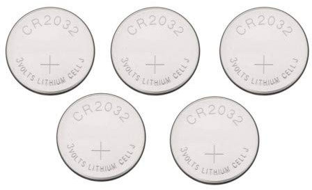 CABLEPELADO Pila de Boton | 2032 | Pila CR2032 | Pila de Litio | Voltaje de la Pila: 3 V | Capacidad de batería: 220 mAh | 5 Unidades