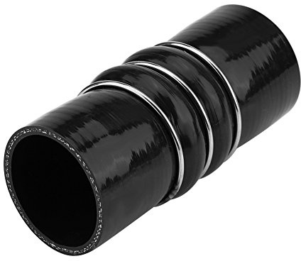 EBTOOLS pour durite Silicone 50mm pour durite Silicone 50mm Tuyau Silicone intercooler, Noir Tuyau Flexible Turbo intercooler pour Transit Connect Focus 1.8 TDCi, 1229499 1201165