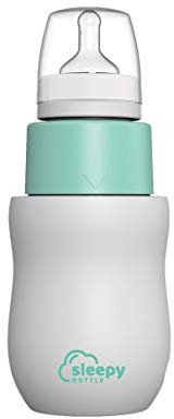SLEEPY BOTTLE Preparatore portatile per biberon scalda l'acqua a 37 °C. Facile preparazione di biberon TWIST & SHAKE e acqua mescolata con latte in polvere. Alimentazione notturna del bambino.