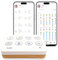 Talli Baby monitor giornaliero – registra poppate, pannolini, sonno e altro con 1 tocco, collegamento dispositivo all'app Talli per monitoraggio in tempo reale e condivisione dei dati con familiari,