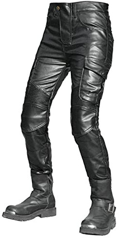 YXYECEIPENO Pantalon Moto Imperméable Pantalon Moto en Cuir Femme Processus De Découpe Tridimensionnel 3D Équipement De Protection CE Amovible Moto pour Dames, Pantalon D'équitation Tout-Terrain