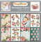 CrafTreat Rose Decoupage Papier zum Basteln A4 (8,3 x 11,7 Zoll) 8er-Pack Scrapbook Papier Decoupage Papier & Bastelpapier Muster-Set, Motivkarton, Musterpapier, Bastelpapier Vintage, Designerpapier