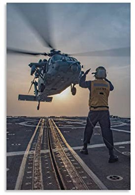 MH-60S Poster Seahawk Helikopter, dekoratives Gemälde, Leinwand, Wandkunst, Wohnzimmer, Schlafzimmer, Gemälde, 30 x 45 cm