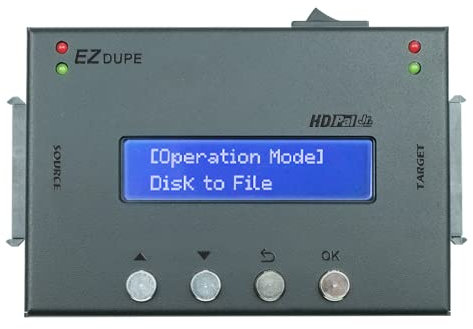 EZ DUPE 1:1 Duplicatore di Disco Rigido (HDD SSD) – Clonatore di Backup Dell'immagine e Cancellatore dati (HD Pal Jr.)