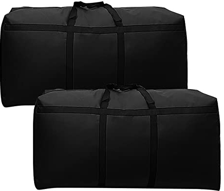 2 Pack 180L Storage Bags,Clothes Storage Bag,Under Bed Storage Box Waterproof Heavy Duty Thicker 600D Oxford Moving Bags with Zips,Storage Boxes for Blankets,Duvet,Clothes or Moving home(100x60x30cm)