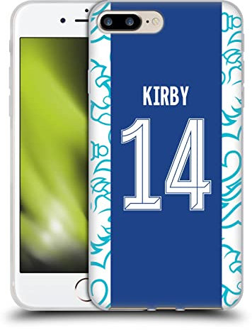 Head Case Designs Offizielle Chelsea Football Club Fran Kirby 2022/23 Frauen Home Kit Gel Handyhülle Hülle [Militärischer Schutzgrad] Kompatibel mit Apple iPhone 7 Plus/iPhone 8 Plus